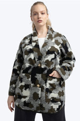 See Rose Go Camo Cardigan