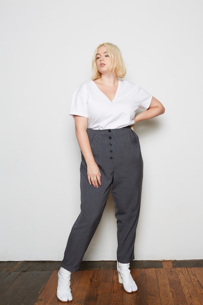 standards & practices plus sizeFrancine Hi-Rise Pants charcoal