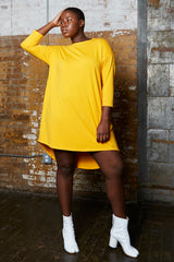 Shegul Khrstyana Knit Dress marigold plus size