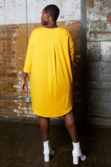 Shegul Khrstyana Knit Dress marigold plus size