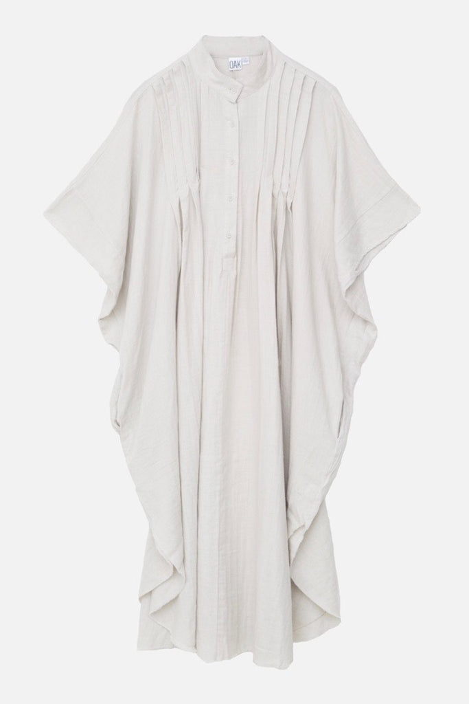 OAK pintuck maxi dress putty plus size