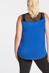 lola getts mesh back tank royal plus size coverstory