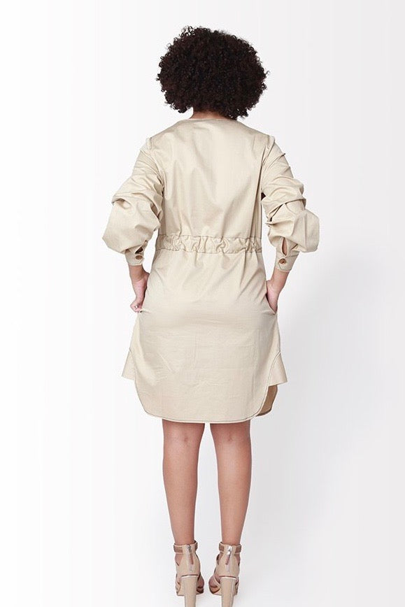 Shegul Emme Dress -Khaki