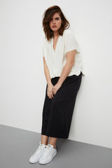 MYNT1792 wide leg cropped trousers plus size fashion