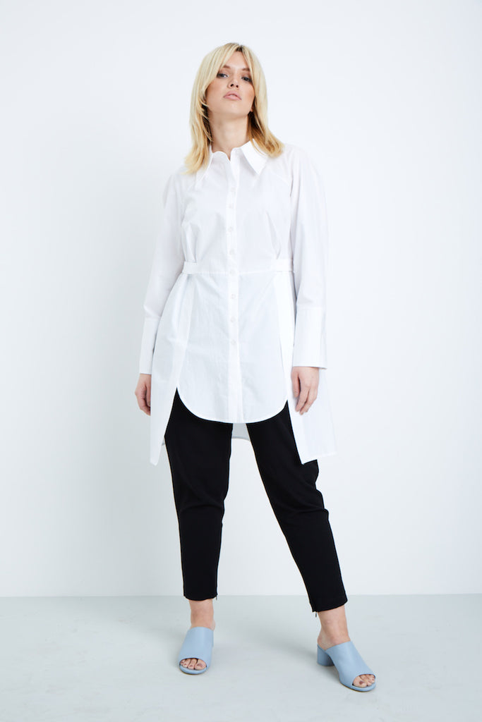 Shegul Tapered Leg Pant plus size black Coverstory