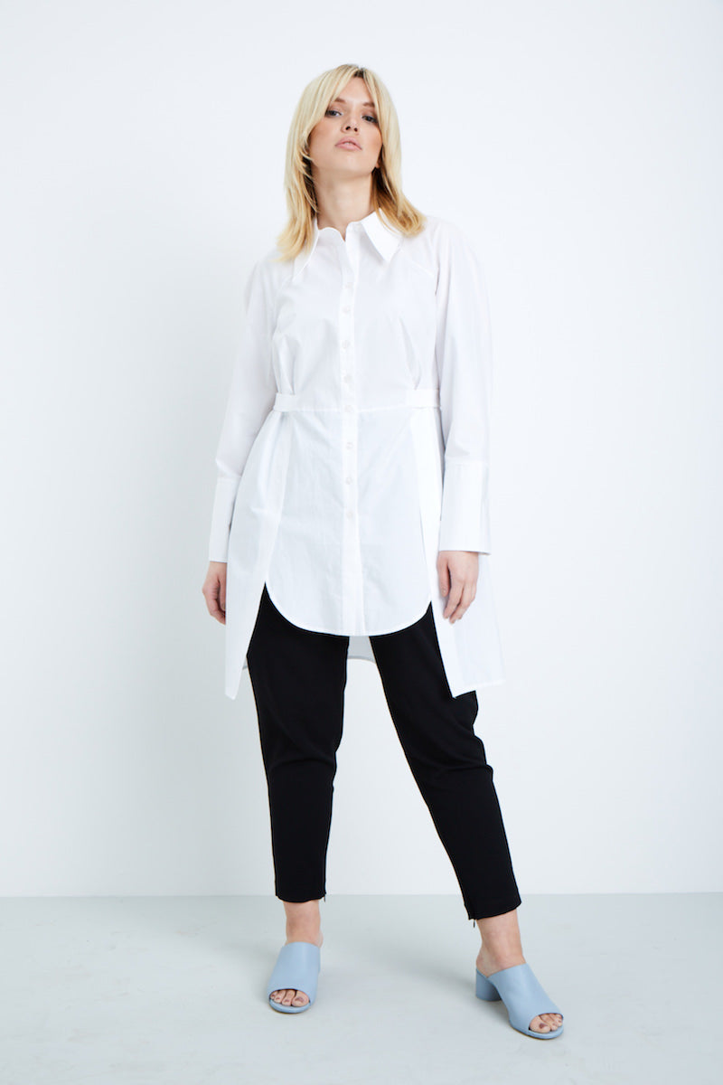 Shegul Tapered Leg Pant plus size black Coverstory