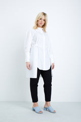 Shegul Kailee Cotton Tunic plus size white