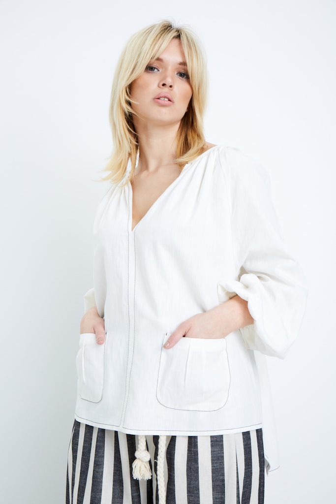 Shegul Scarlet Top plus size neutral