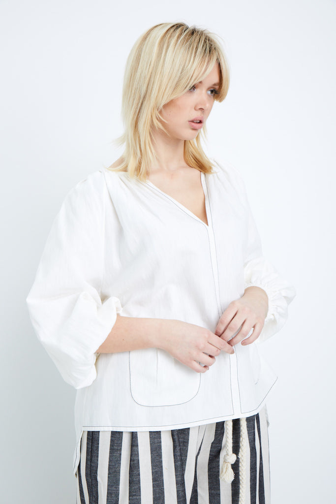 Shegul Scarlet Top neutral plus size