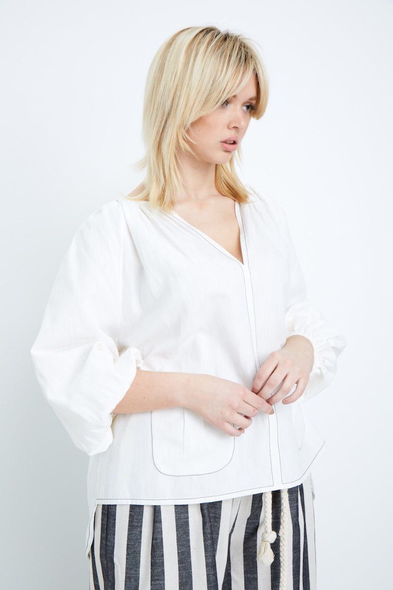 Shegul Scarlet Top neutral plus size