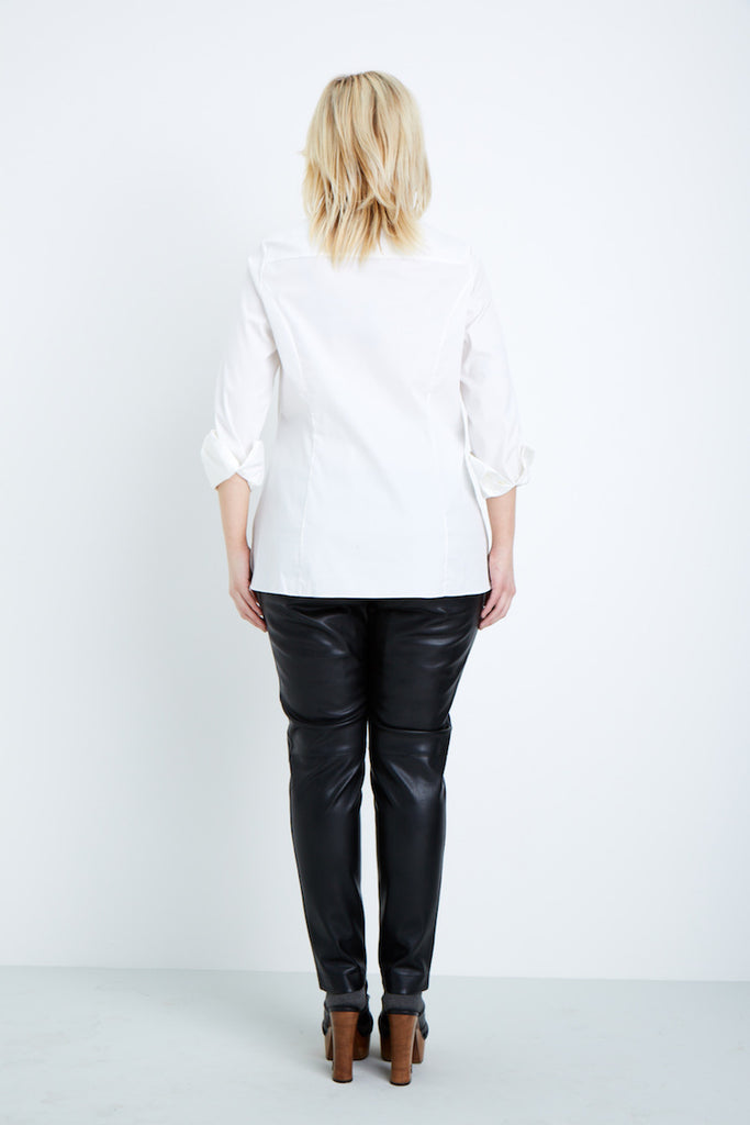 shegul essential shirt plus size white