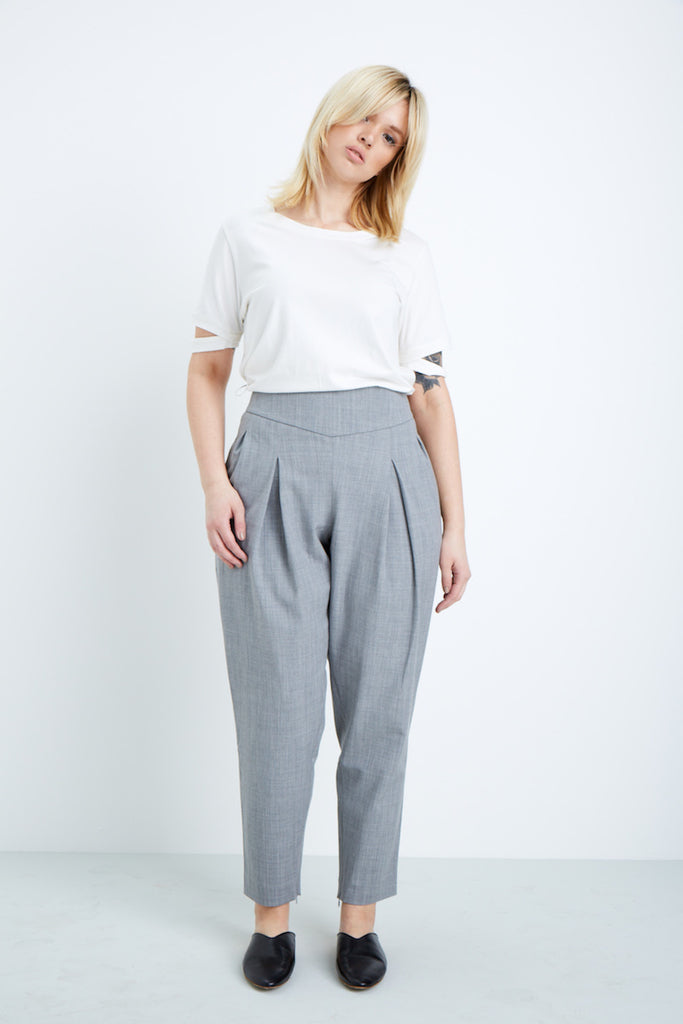 shegul tapered leg pant plus size gray coverstory