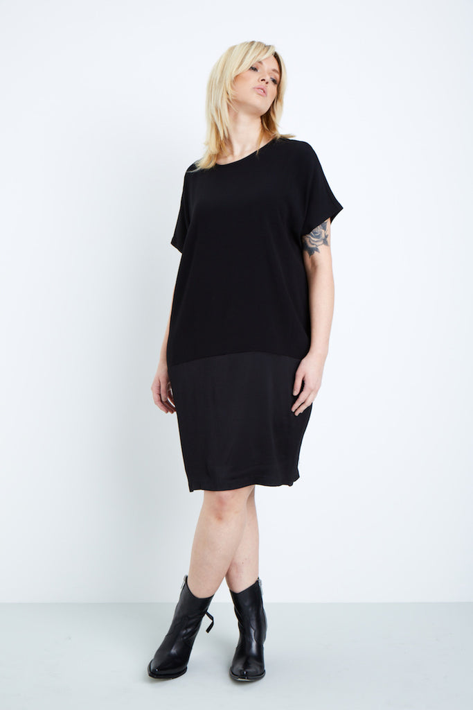 universal standard avenir tulip dress plus size black