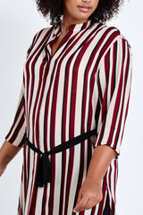coverstory plus size elvi stripe shirtdress