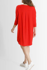 Shegul Khrstyana Knit Dress - Poppy Red