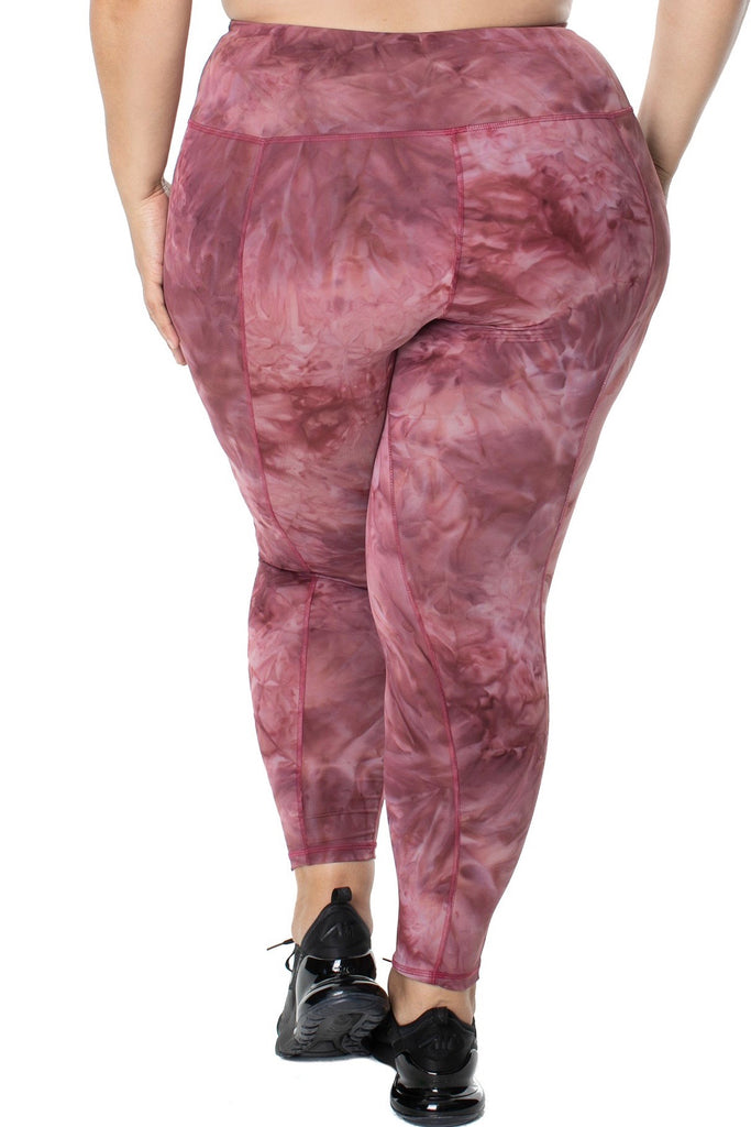 Lola Getts - High Rise Leggings - Pink Storm