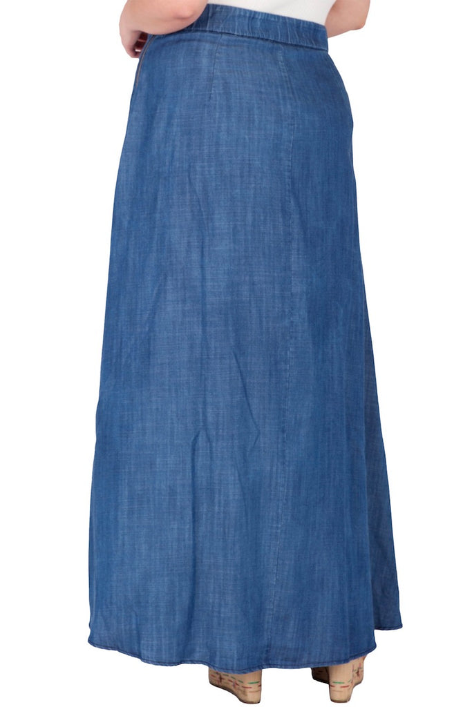 Standard & Practices Zalena Denim Maxi Skirt coverstory