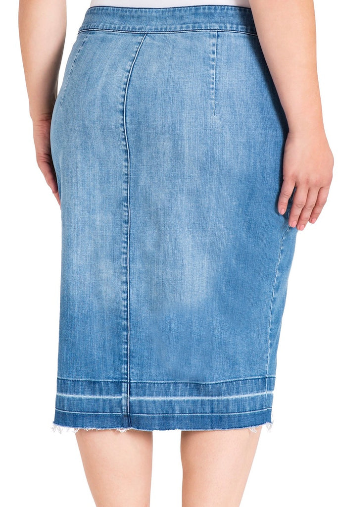 Standard & Practices Harley Denim Pencil Skirt plus size CoverstoryNYC