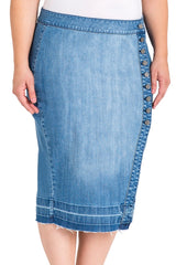 Standard & Practices Harley Denim Pencil Skirt plus size