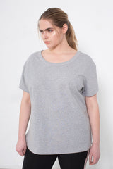 See Rose Go My Favorite Tee Grey Heather plus size coverstorynyc