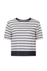 Elvi stripe sweatshirt plus size coverstory