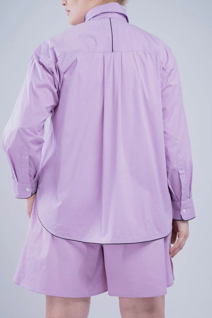 See Rose Go Signature Button Down - Lilac Day Dream