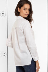 Thirteen-Seven The Trapezoid Pullover Shirt - Cloud White