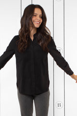Thirteen-Seven The Trapezoid Shirt -Black Galaxy
