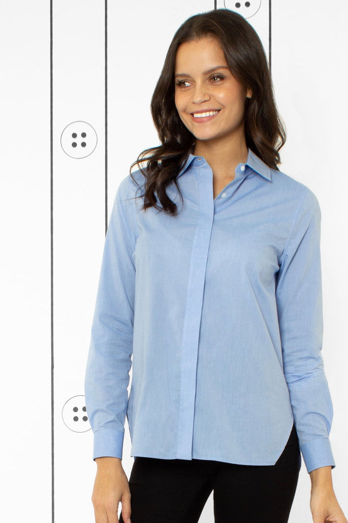 Thirteen-Seven The Trapezoid Shirt - Little Boy Blue