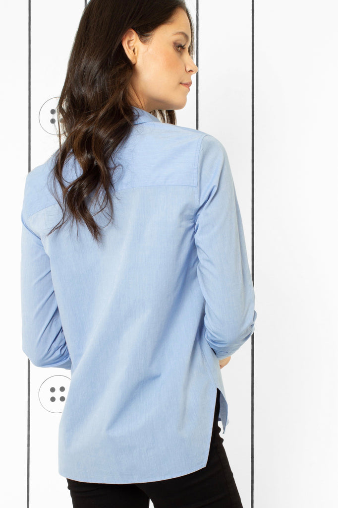 Thirteen-Seven The Trapezoid Shirt - Little Boy Blue