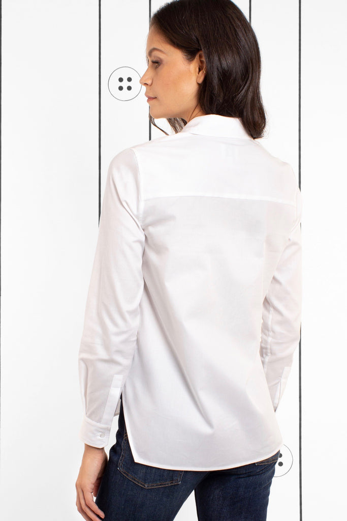 Thirteen-Seven The Trapezoid Shirt - Crisp White