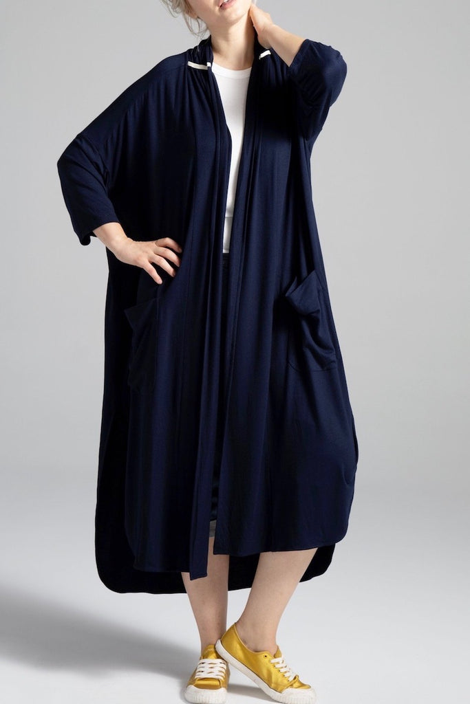 Shegul Alena Duster Navy Plus size