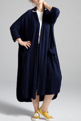 Shegul Alena Duster Navy Plus size