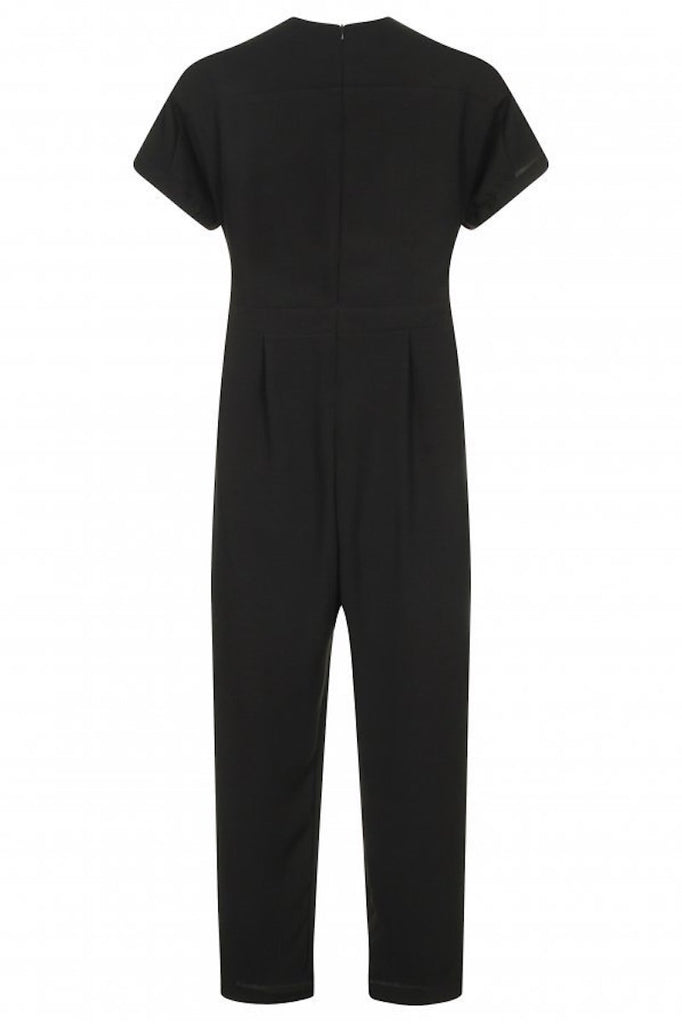 contemporary plus size black jumpsuit elvi