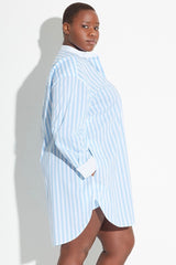 See Rose Go Modern Tunic - Sky Blue