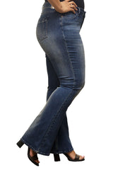 Poetic Justice - Kylie Flare Jeans - Vintage Wash