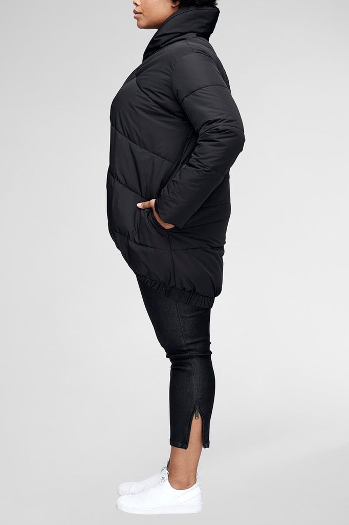 universal standard kanda puffer black plus size