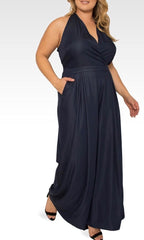 Standards & Practices - London V-Neck Halter Jumpsuit