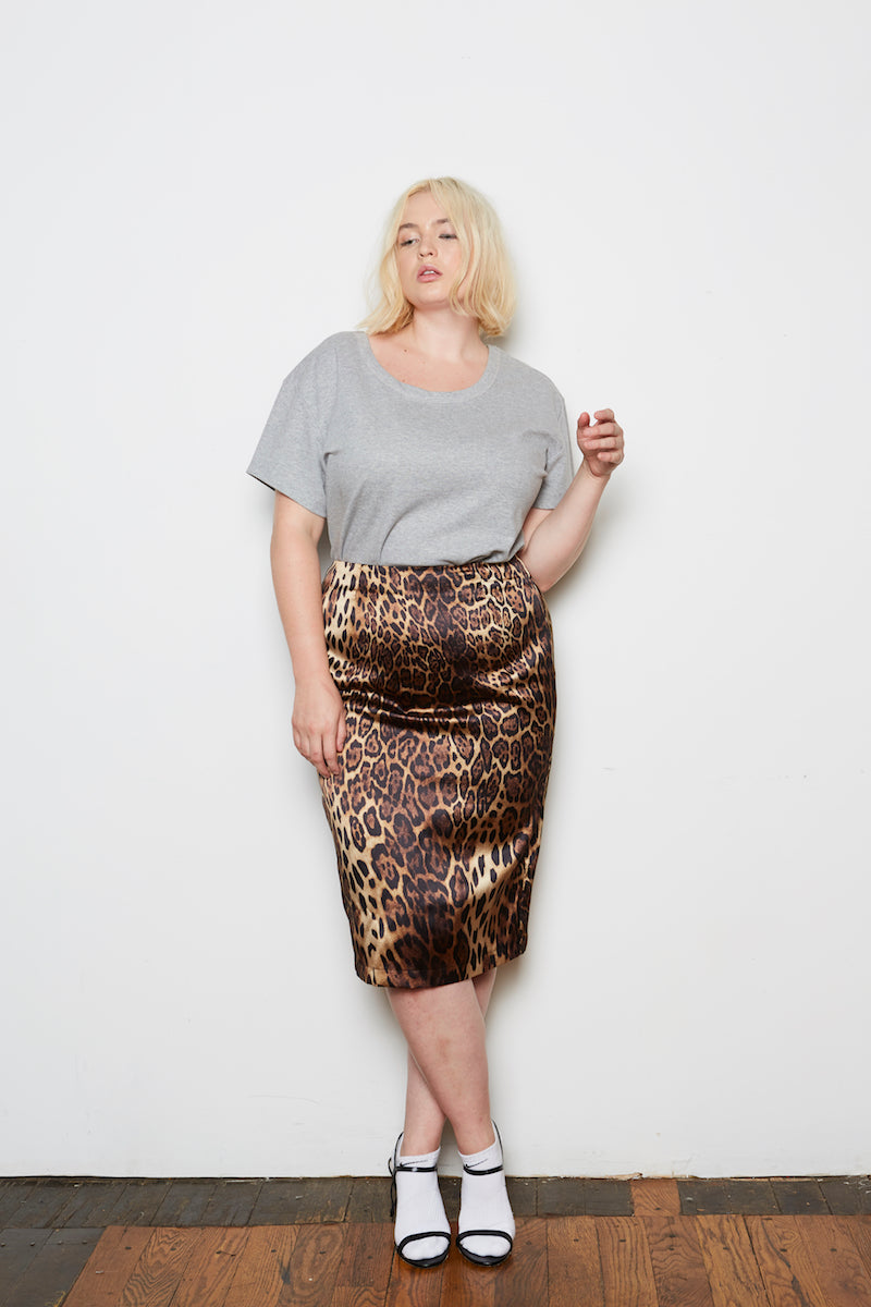 Shegul leopard skirt plus size CoverstoryNYC