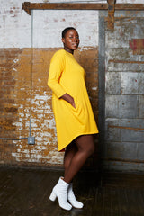 Shegul Khrstyana Knit Dress marigold plus size CoverstoryNYC