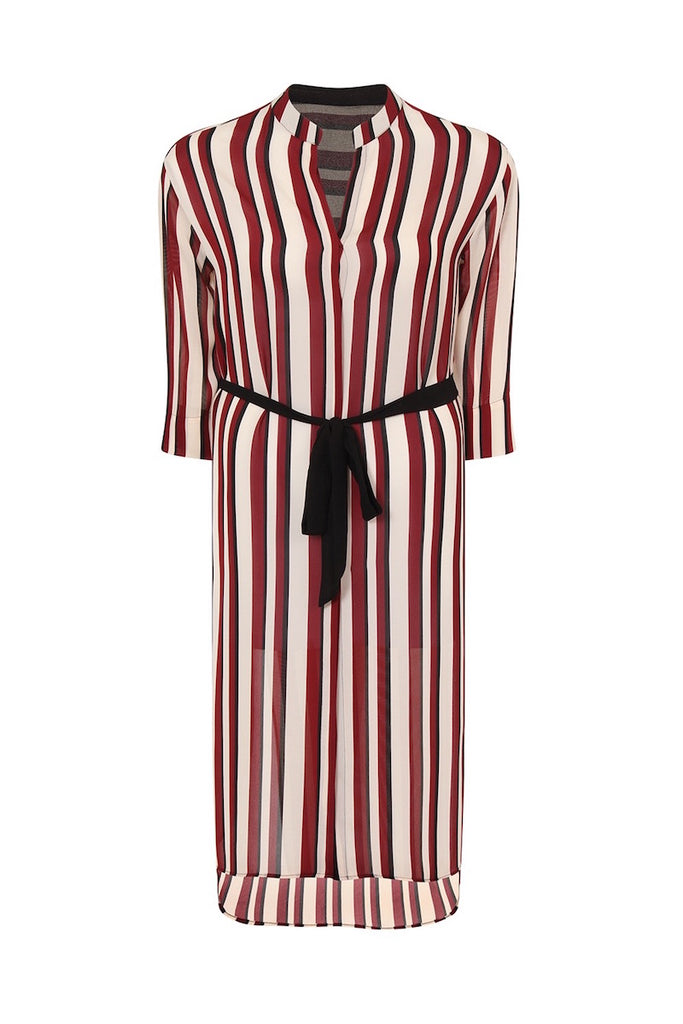 plsu size elvi stripe shirt dress coverstorynyc