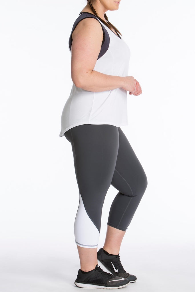 Lola Getts Color Block Muscle Tee plus size activewear Coverstory