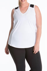 Lola Getts Sport Sleeveless Plus size white black CoverstoryNYC