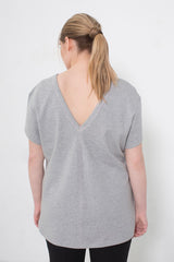 See Rose Go My Favorite Tee Grey Heather plus size