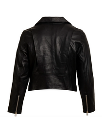 ALL 67 - Cropped leather Biker Jacket
