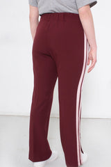 See Rose Go Track Pants Plus size Bordeaux CoverstoryNYC