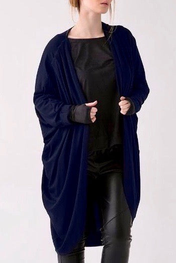 shegul mia cocoon cardigan navy plus size Coverstory