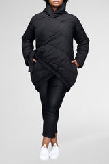 universal standard kanda puffer jacket black plus size Coverstorynyc