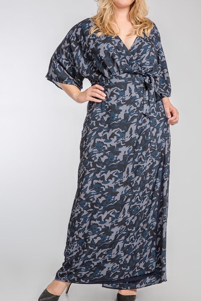 standards and practices olivia maxi dress camo plus size