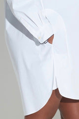 See Rose Go Essential Tunic Shirt - White